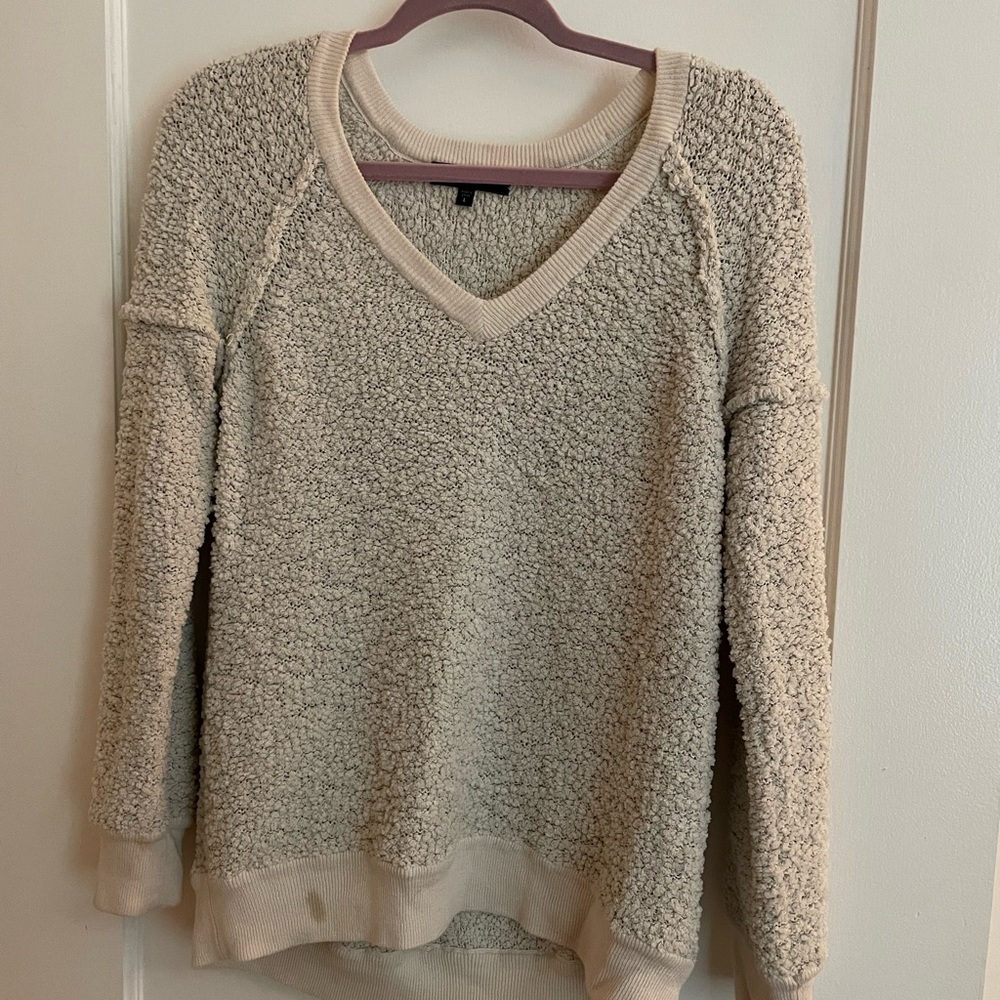 Cozy V-Neck fleece slouchy sweater